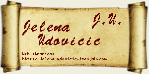 Jelena Udovičić vizit kartica